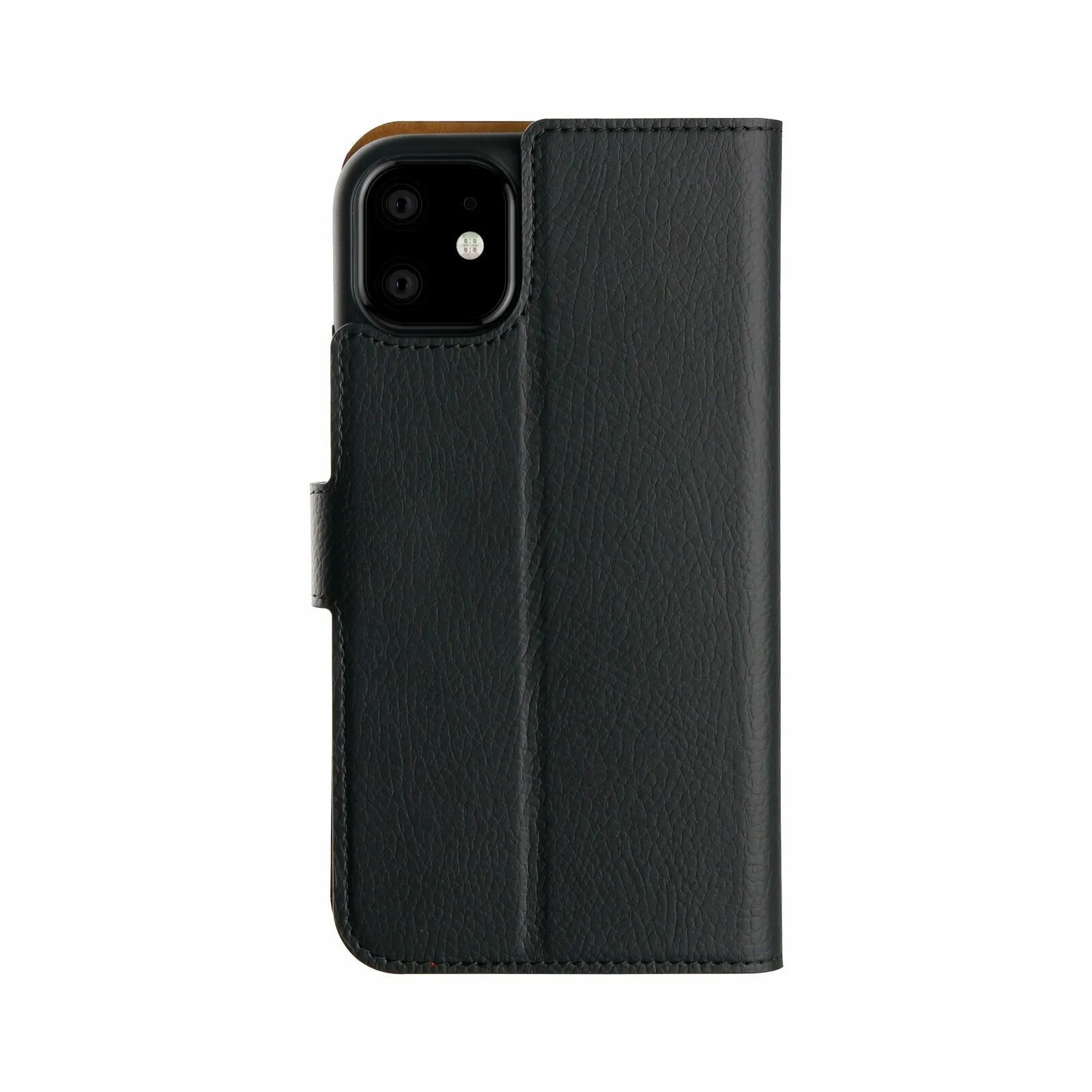 XQISIT Slim Wallet for iphone 11 6.1" Black with Stand Flip Case Cover