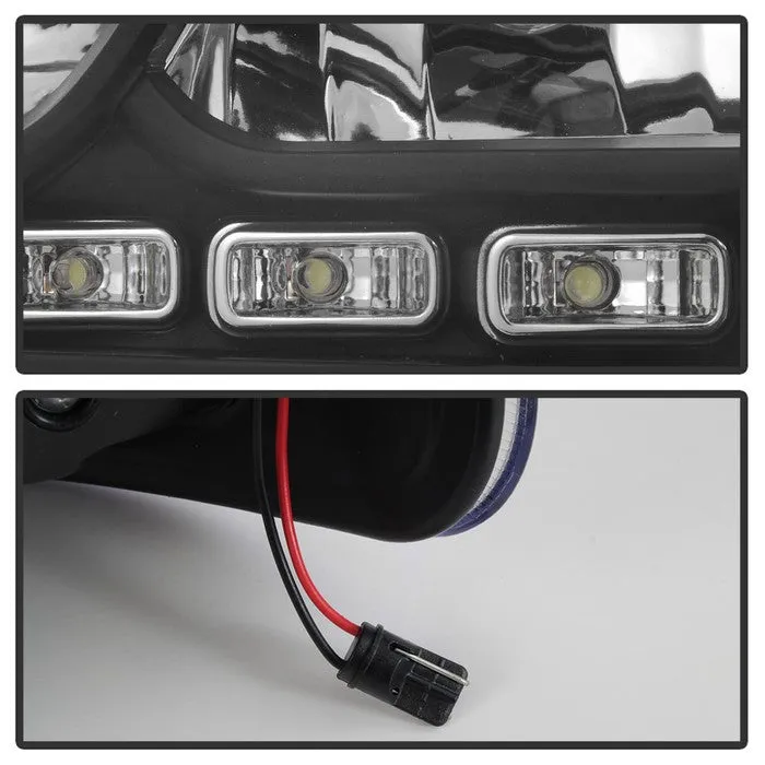 Xtune Crystal Headlights Dodge Charger (06-10) [w/ LED DRL Lights] Black / Chrome / Smoke w/ Amber Turn Signal Light