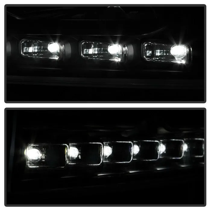 Xtune Crystal Headlights Dodge Charger (06-10) [w/ LED DRL Lights] Black / Chrome / Smoke w/ Amber Turn Signal Light